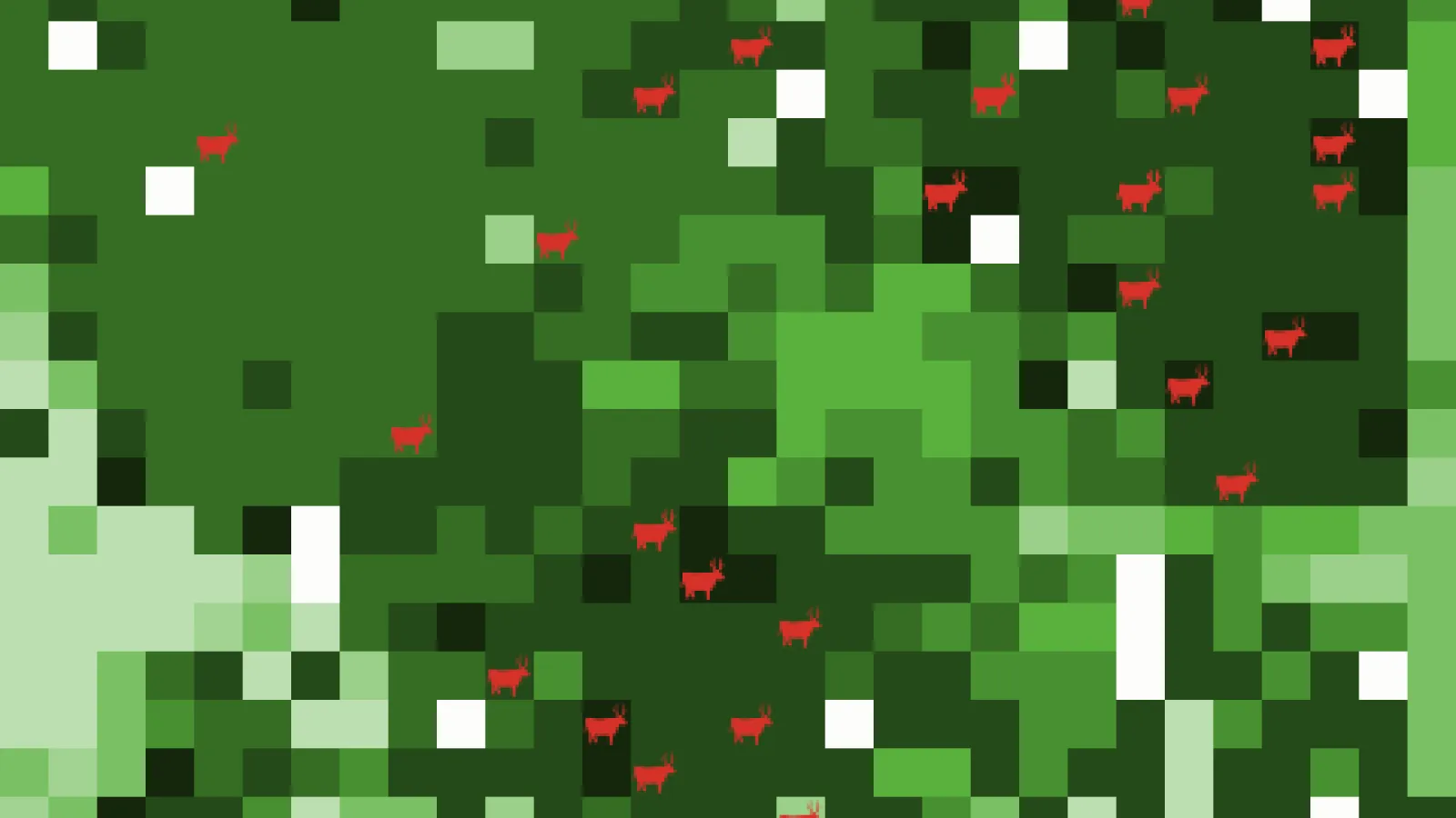 Screenshot of agent-based model.