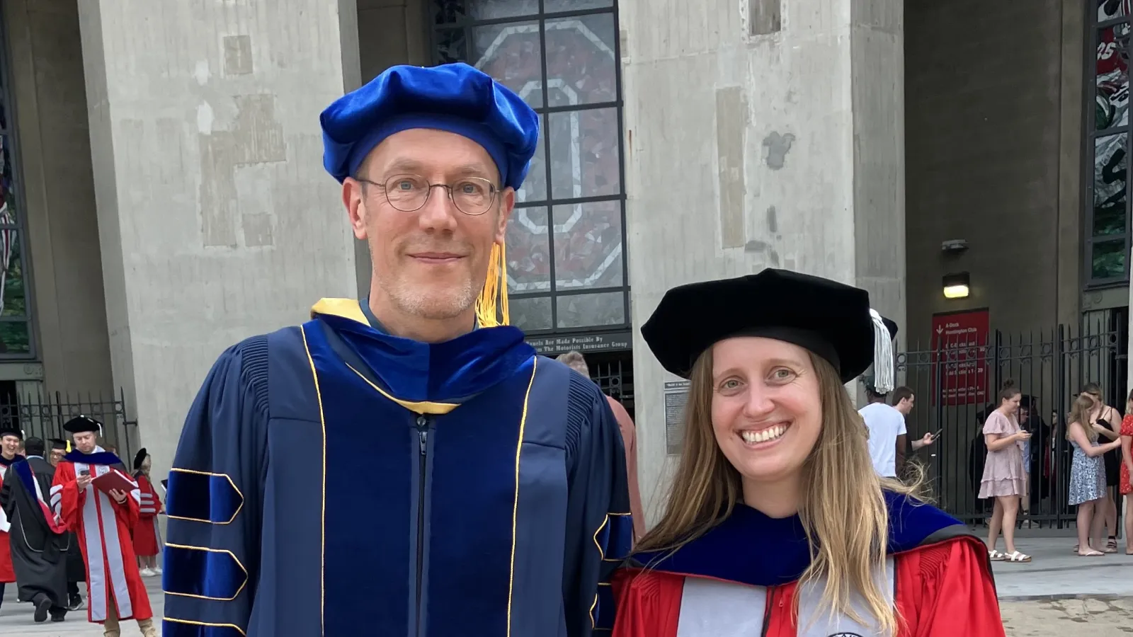 Mark Moritz and Chelsea Hunter in regalia at the Shoe.