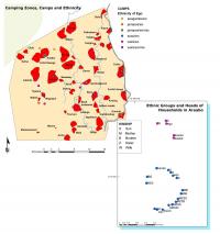 Map with camp zones in the Logone Floodplain.