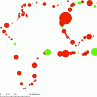 Map showing movements of cattle.