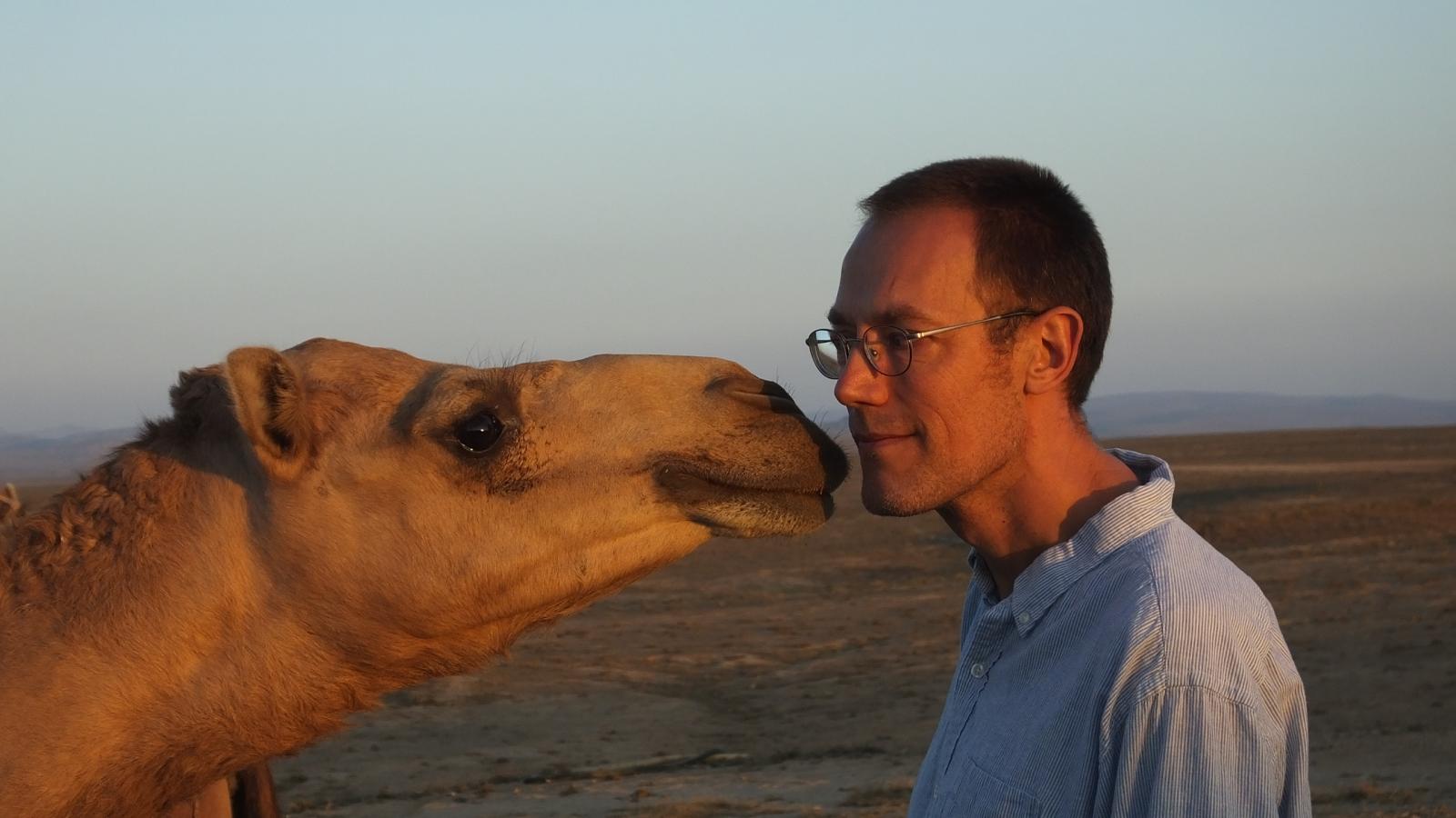 Mark Moritz (on the right) in Dhofar, Oman.