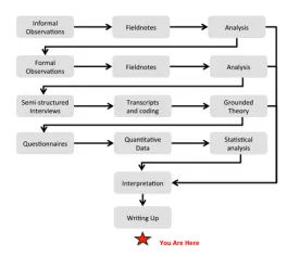 Figure showing the outline of the research process.
